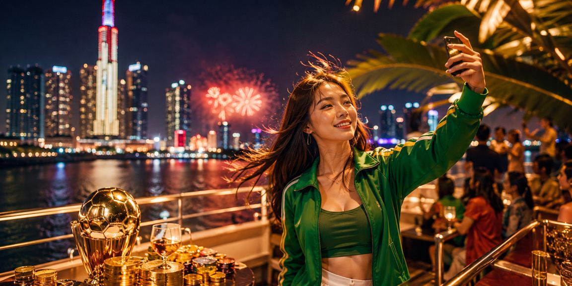 Người chơi đăng nhập c04 trên điện thoại tại thành phố Hồ Chí Minh ban đêm